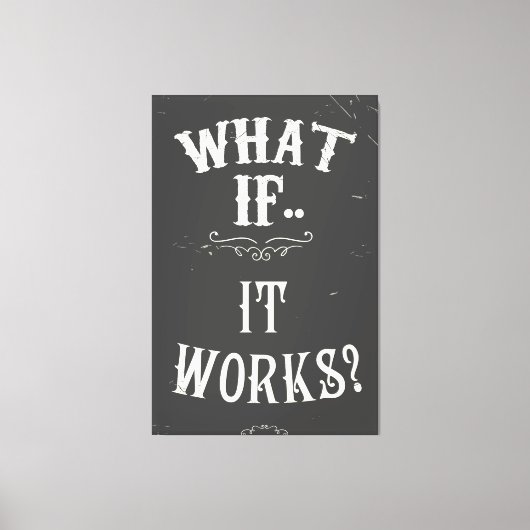 何がもし効く？ キャンバスプリント (正面)