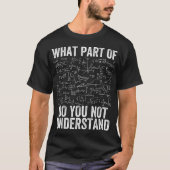 何がわからない? | おもしろ数学 Tシャツ (正面)