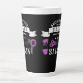 何がサロンで、サロンに残る カフェラテマグ (正面)