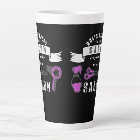 何がサロンで、サロンに残る カフェラテマグ (正面)