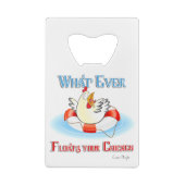 何がチキンを浮かべても2 クレジットカード栓抜き (裏面)