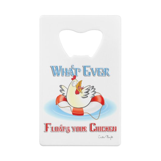 何がチキンを浮かべても2 クレジットカード栓抜き (裏面)