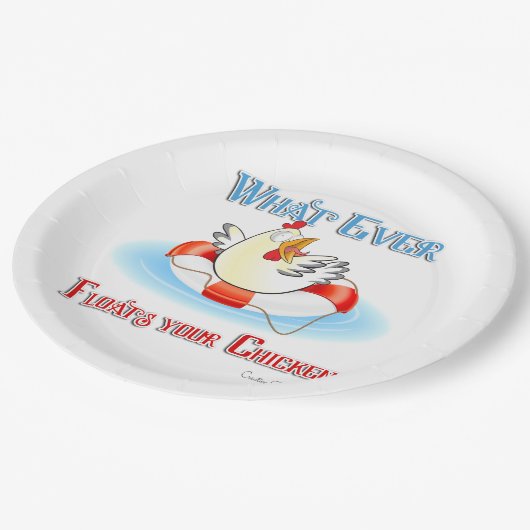 何がチキンを浮かべても2 ペーパープレート (アングル)