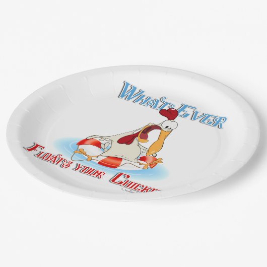 何がチキンを浮かべても ペーパープレート (アングル)