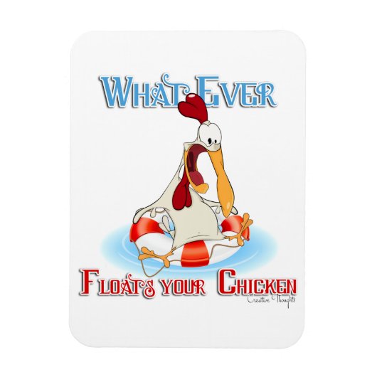 何がチキンを浮かべても マグネット (縦)