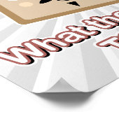 何がトーストフランスのか ポスター (角)