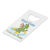 何がドラゴンをかわいい クレジットカード栓抜き (裏面アングル)