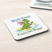 何がドラゴンをかわいい コースター (左側)