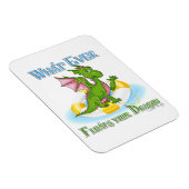 何がドラゴンをかわいい マグネット (右側)