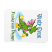 何がドラゴンをかわいい マグネット (横)