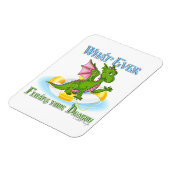 何がドラゴンをかわいい マグネット (左側)