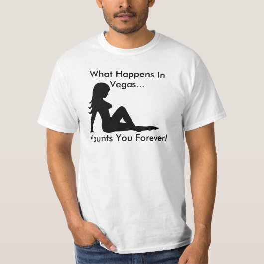 何がベガスで起こる… 通い先永久に Tシャツ (正面)
