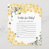 何がベビーの願いベビーカード。 (正面/裏面)