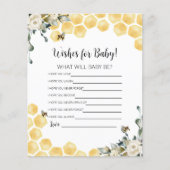 何がベビーの願いベビーカード。 (正面)