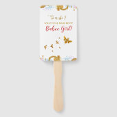 何がベビービーイラストレーションジェンダー明かすハン ハンドファン (裏面)