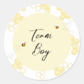 何がベビービーチームの少年 ラウンドシール (正面)