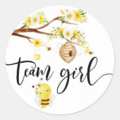 何がベビービーチーム女の子シール ラウンドシール (正面)