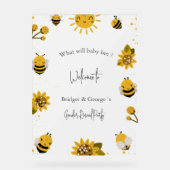 何がベビービー性別がパーティー霜を明らかにする アクリルサイン (正面)