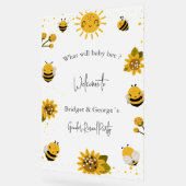 何がベビービー性別がパーティー霜を明らかにする アクリルサイン (傾斜)