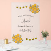 何がベビービー性別がパーティー霜を明らかにする アクリルサイン (ウェディング)