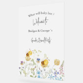 何がベビービー性別がパーティー霜を明らかにする アクリルサイン (傾斜)