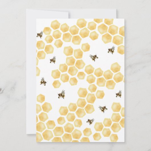 何がベビービー性別が招待を明らかにする。 招待状 (裏面)