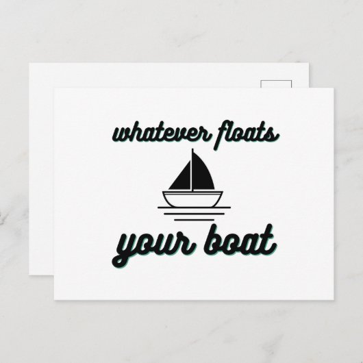 何がボートを浮かべようと 案内ポストカード (正面/裏面)