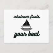何がボートを浮かべようと 案内ポストカード (正面)
