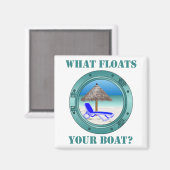 何がボートを浮かべる マグネット (正面/裏面)