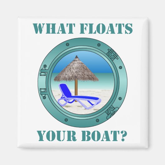 何がボートを浮かべる マグネット (正面)