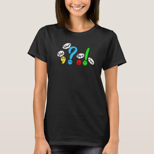 何が一致しストップてSynonym Grammar Teが転が待つ Tシャツ (正面)