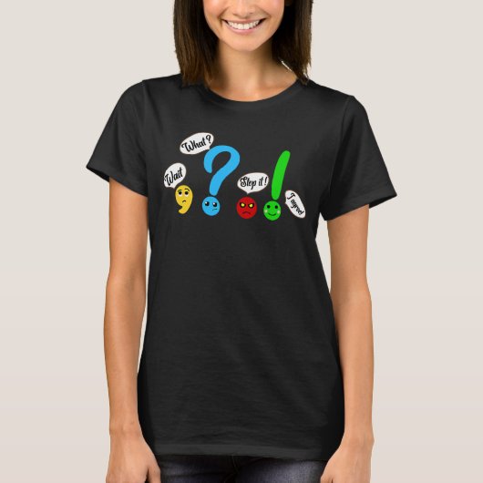 何が一致しストップてSynonym Grammar Teが転が待つ Tシャツ (正面)