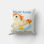 何が一角獣を浮かべるにせよ クッション (裏面)