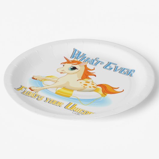 何が一角獣を浮かべるにせよ ペーパープレート (アングル)