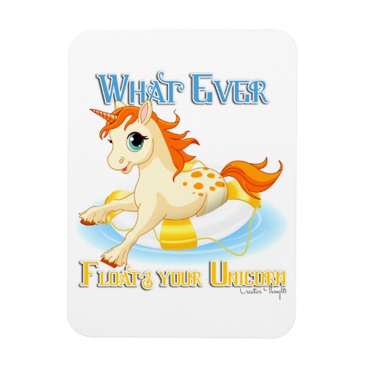 何が一角獣を浮かべるにせよ マグネット (縦)