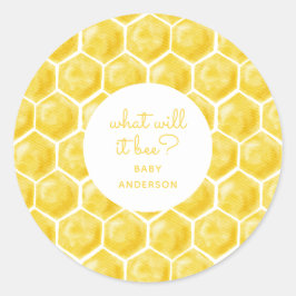 何が出る？イエローニュートラルベビーシャワー ラウンドシール