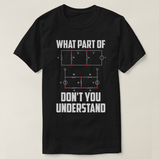 何が分からないのエンジニアリングおもしろいギ Tシャツ (デザイン正面)