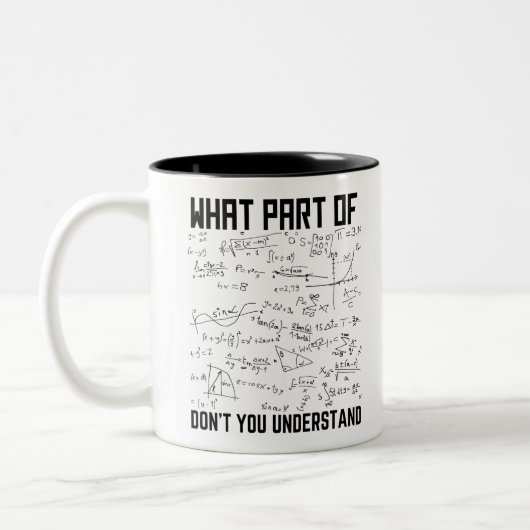 何が分からないの? ツートーンマグカップ (左)