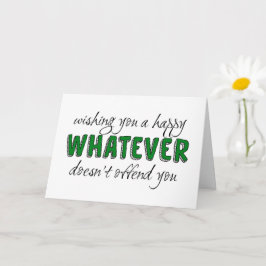 何が君の気に障るかは、政治的に正しい カード