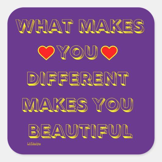 何が君を美違うしくする スクエアシール (正面)