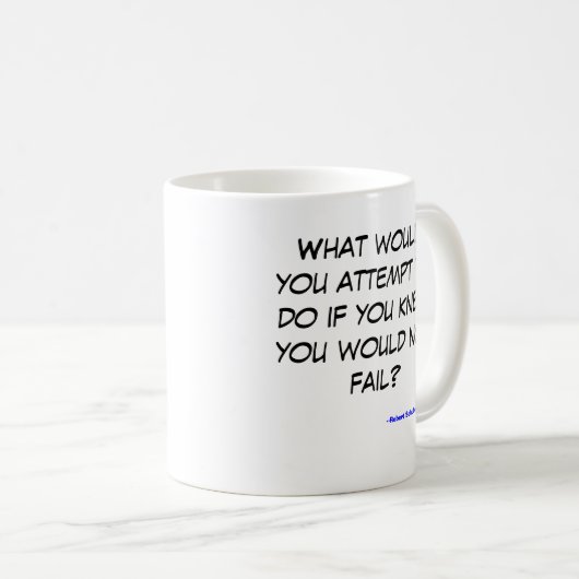 何が失敗できなければします コーヒーマグカップ (正面右)