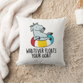 何が山羊の犬をおもしろい浮かべても クッション (ブランケット)