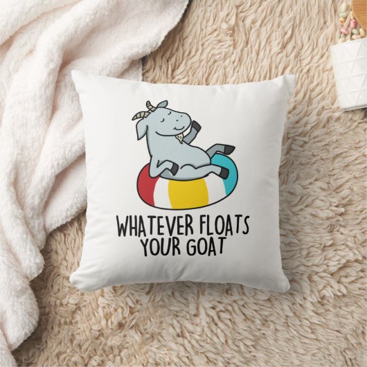 何が山羊の犬をおもしろい浮かべても クッション (ブランケット)