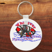 何が山羊を浮かべようと キーホルダー (正面)