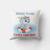 何が山羊を浮かべようと クッション (裏面)