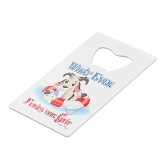 何が山羊を浮かべようと クレジットカード栓抜き (裏面アングル)