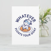 何が山羊を浮かべようと サンキューカード (スタンド正面)