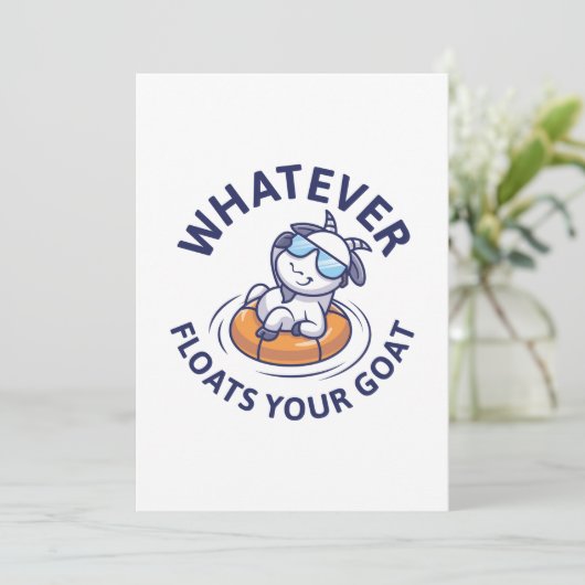 何が山羊を浮かべようと サンキューカード (スタンド正面)