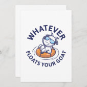 何が山羊を浮かべようと サンキューカード (正面/裏面)