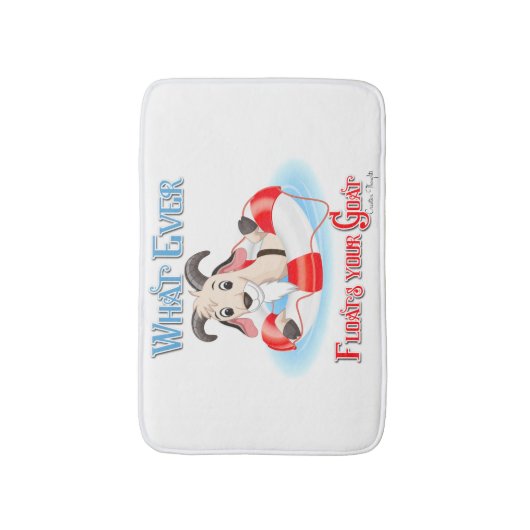 何が山羊を浮かべようと バスマット (正面縦)